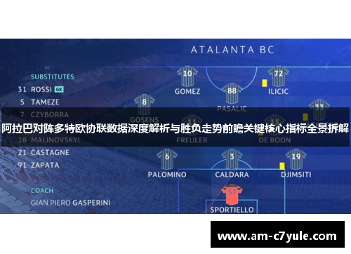 阿拉巴对阵多特欧协联数据深度解析与胜负走势前瞻关键核心指标全景拆解