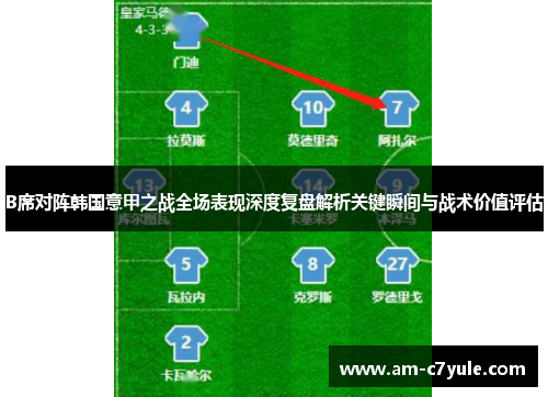 B席对阵韩国意甲之战全场表现深度复盘解析关键瞬间与战术价值评估